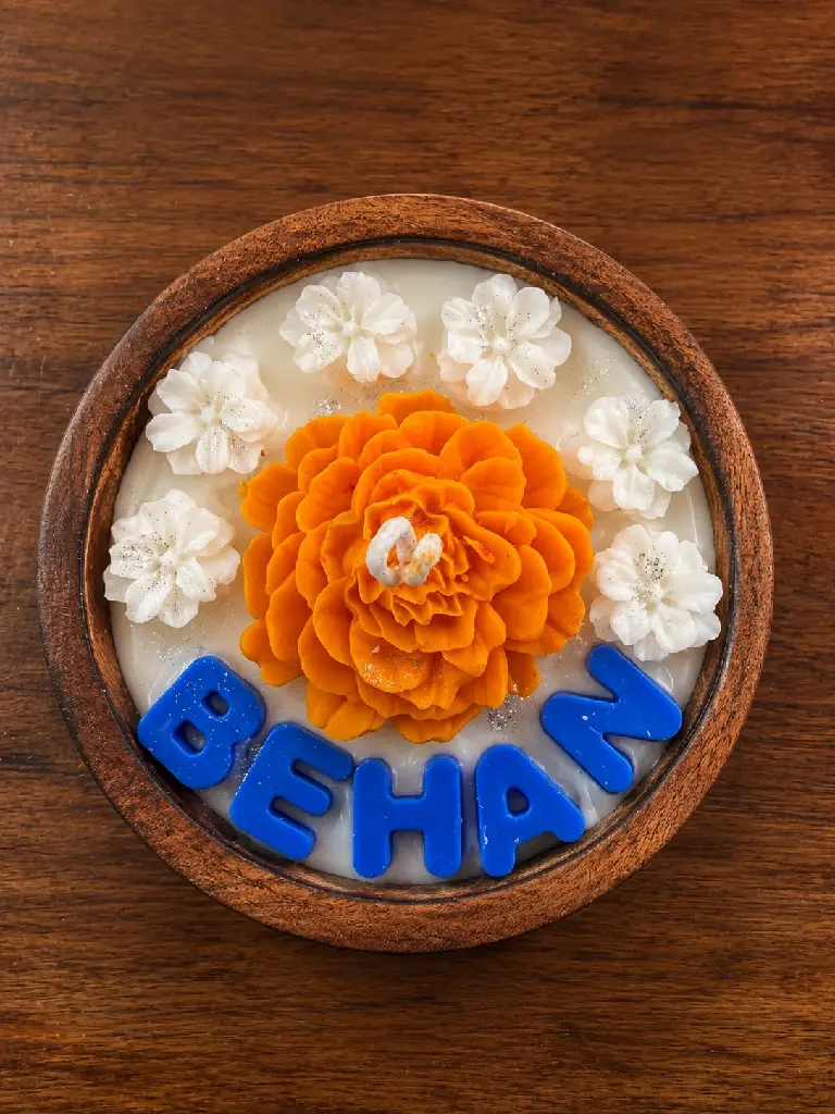 Rakshabandhan special wooden urli 1.webp