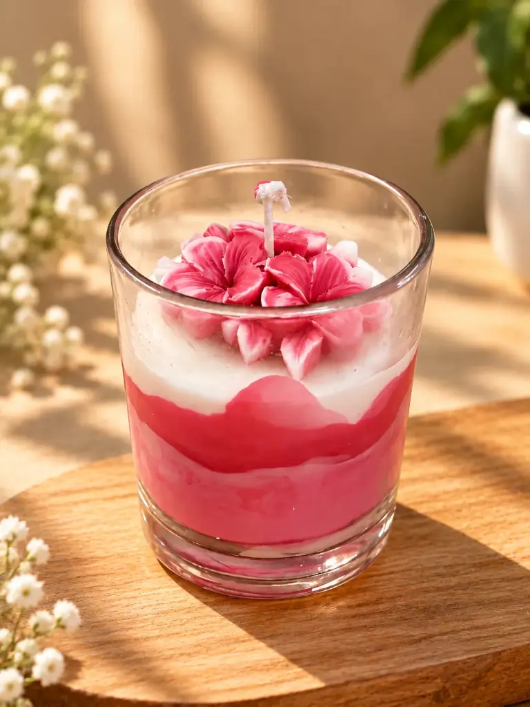 Marble Effect Candle